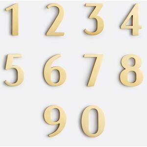 NEW Rejuvenation Number 5 6" Macleay House Black Aged Brass Gold Floating opt